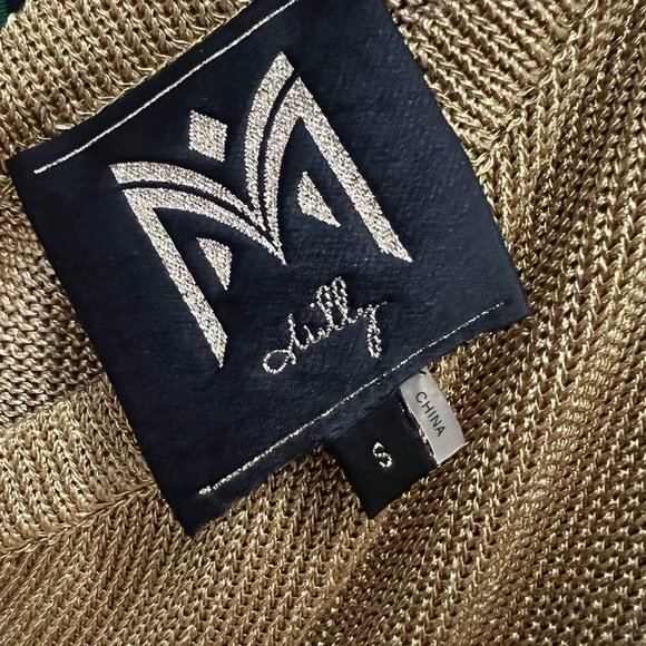 Milly Senna Metallic One-Shoulder Midi-Dress S - Picture 9 of 12